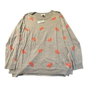 NWT Old Navy Orange Slice Sweater- Size XL
